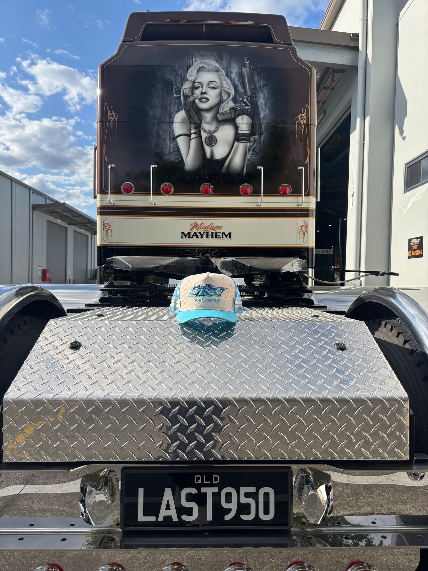 SRV Truckers Hat - Baby Blue